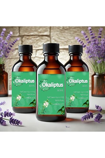 Cem Cosmetics Okaliptüs Esansiyel Yağ Premium Oda Kokusu 3'lü Set X 30ml Buha...