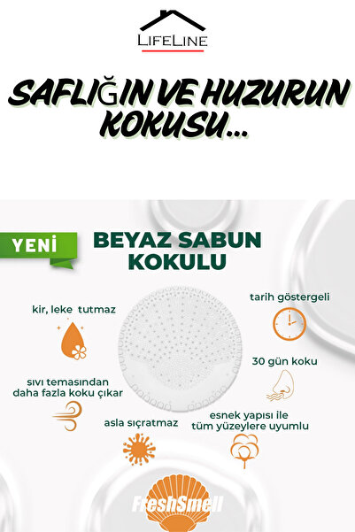 Life Line 5 Farklı Çok Amaçlı Koku Giderici Pisuvar Koku Giderici Süzgeç Dolap Çekmece Kokusu Tuvalet Kokusu