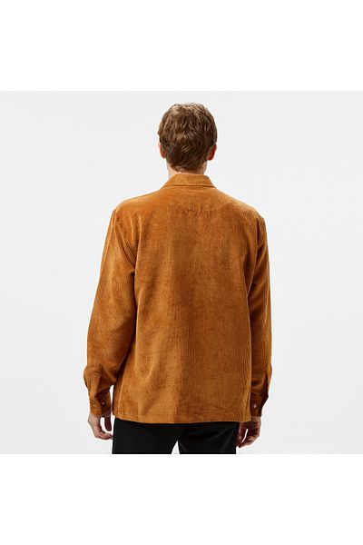 United 4 United4 Velvet Shirt Men's Brown Coat