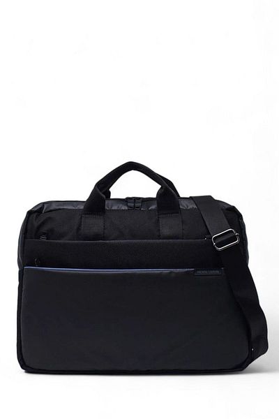 Pierre Cardin حقيبة كمبيوتر محمول وحقيبة عمل للجنسين باللون الأسود 01pc001152