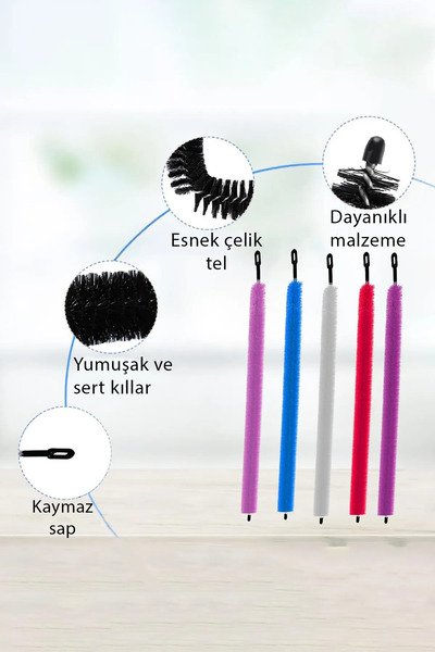 FırsatVar Kombi Kalorifer Petek Içi Temizleme Fırçası Esnek Bükülen Fırça