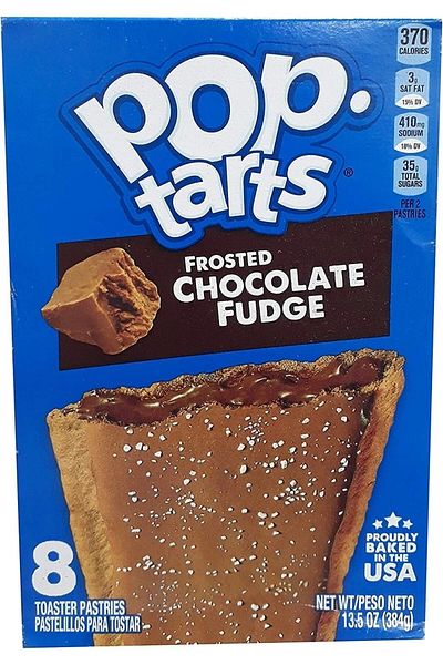 Kellogg's 8 Pieces of 384 Gr. Pop Tarts - Lacy Chocolate Fudge