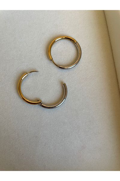 Gizem Eren Two Color Hoop Earrings