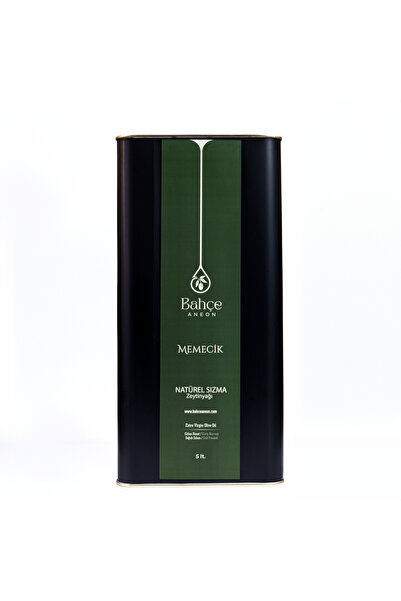 Bahçe Aneon Naturel Sızma Erken Hasat Soğuk Sıkım Memecik Zeytinyağı - Yeni Sezon - 5 Litre