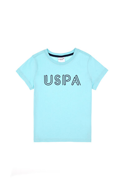 U.S. Polo Assn. تي شيرت للأولاد ذو رقبة دائرية من Aqua Basic 50306483-VR007