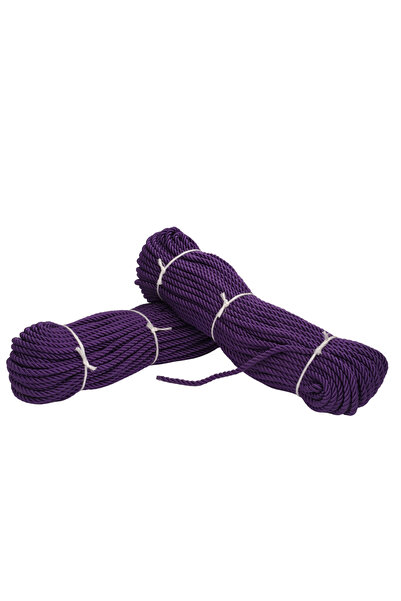 MEFAKS TEKSTİL Makrome & Örgü İpi 8mm 50 Metre | Halat İp Kordon | Supla Runn...