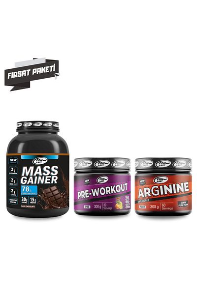 Conlast MASS GAINER 3000G/PRE-WORKOUT 300G/ARGININE