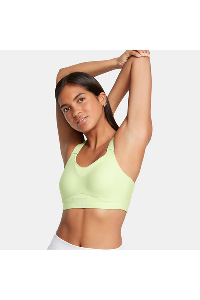 Under Armour حمالة صدر للتدريب باللون الأخضر للنساء من Infinity High 2.0