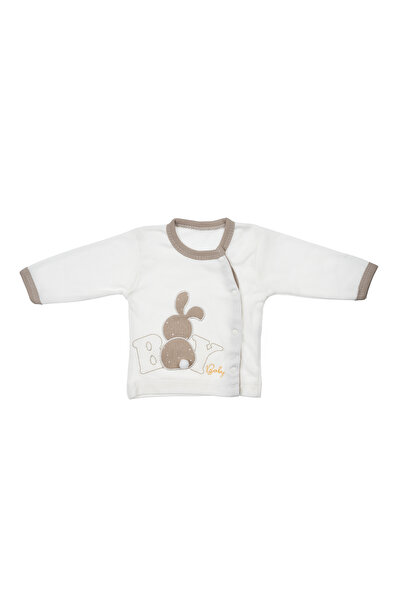Butik SWEET SURPRISE BOY HAVALI TAVŞAN ZIBIN SET KAHVERENGİ %100 PAMUK 5'Lİ YENİDOĞAN HASTANE ÇIKIŞ SETİ
