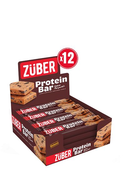 Züber Protein Bar with Cocoa Particles - 12 Pieces X 35Gr