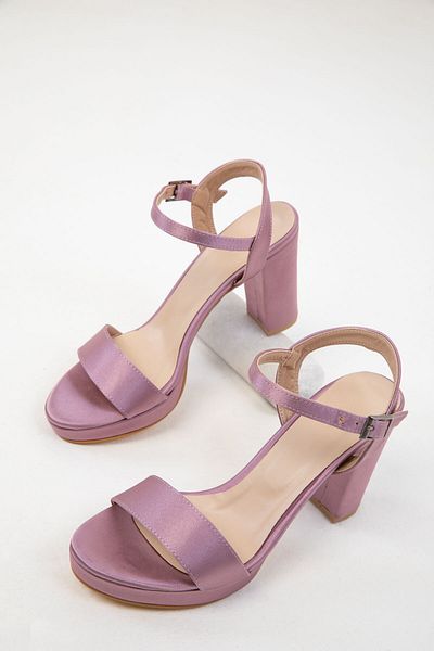 SOHO Klassische Satin-Lachs-Damenschuhe mit Absatz – 20173
