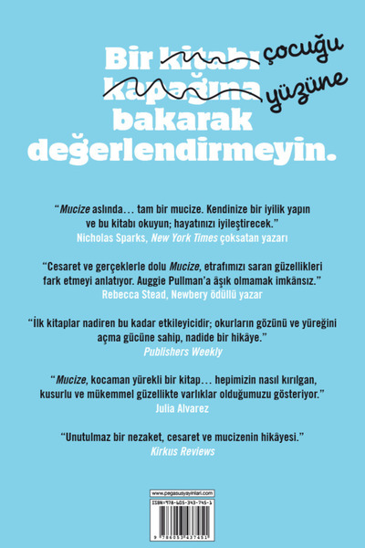 Pegasus Yayınları Mucize (Ciltli) - R. J. Palacio