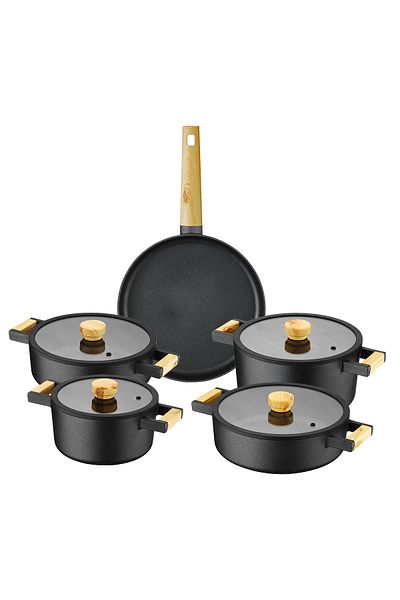 Aryıldız Matilda Aluminum Cast 9 Piece Cookware Set