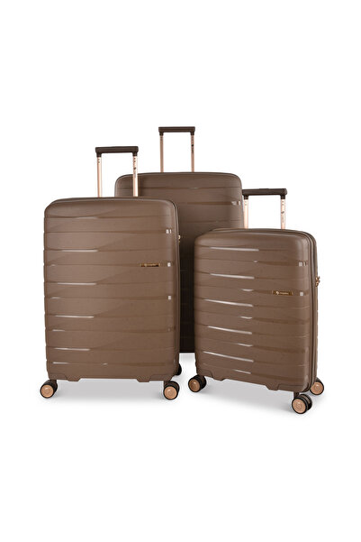 Magellan مجموعة حقائب سفر فسيفسائية مكونة من 3 قطع من مادة البولي بروبلين الص...