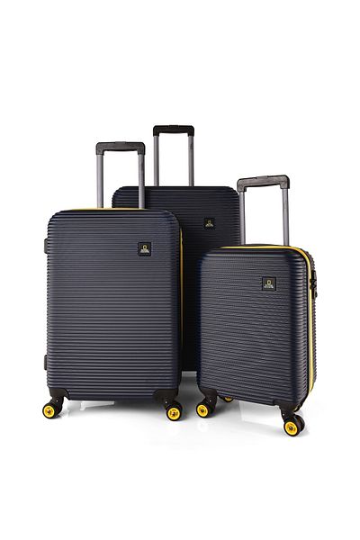 NATIONAL GEOGRAPHIC Abroad Travel Bag 3Pcs Luggage Set ABS Hard Trolley N078HB-3P