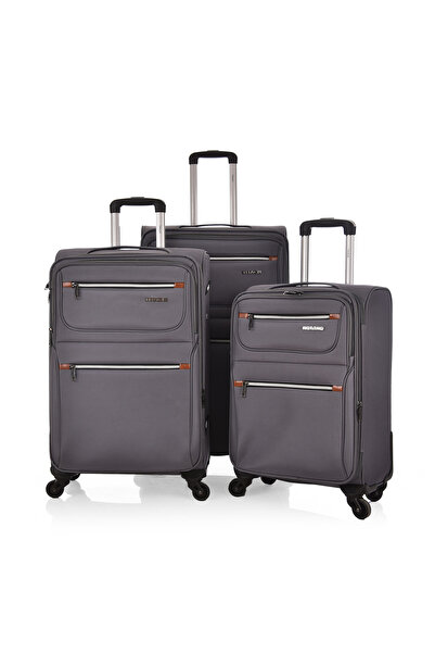 Track Travel bag 3Pcs Luggage Set Soft Trolley 70183-3P