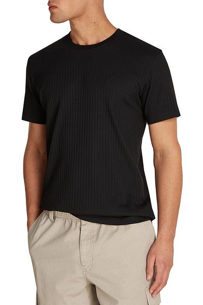 Calvin Klein Мъжка еластична тениска с кръгло деколте - J30J 326149 Beh