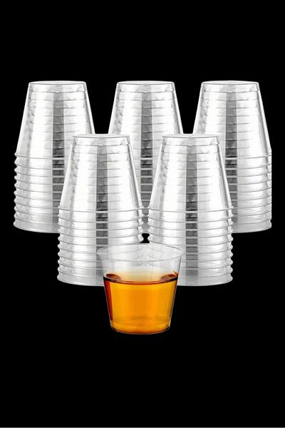 Özkan Ambalaj Temizlik Crystal Mica Cup / Hard Plastic Cup 25 Pieces.