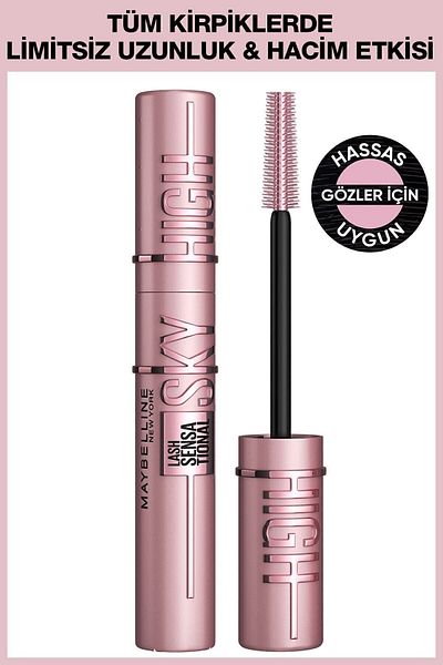 Maybelline New York Μαύρη βλεφαρίδα Sensational Sky High outfit