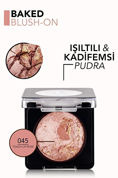 Flormar Işıltılı Fırınlanmış Allık - Baked Blush-on - 045 Touch Of Rose