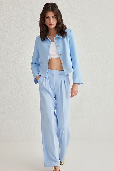 Trendyol Collection Light Blue Twoaw22Pl0066 Model Trousers