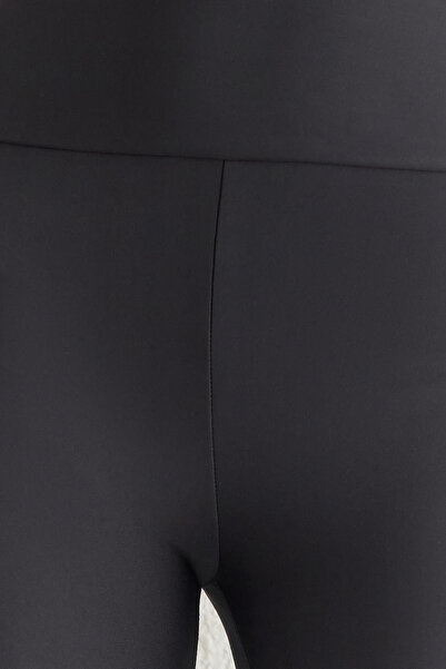 Trendyol Collection Anthracite Full Length Straight Cut Recovery Diver Knitted Sports Leggings Thmss25Ty00009