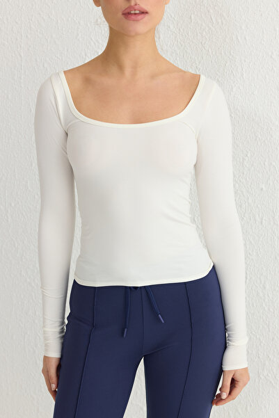 Trendyol Collection Μπλουζάκι με λευκή ραβδώσεις/καμιζόλα THMSS25TS00003