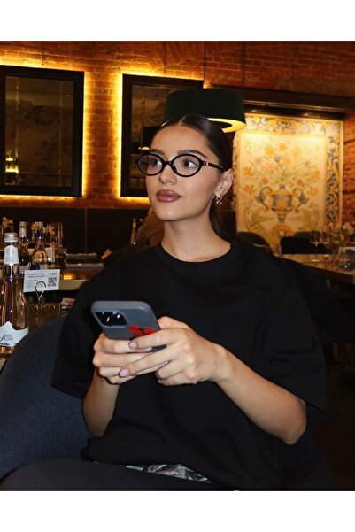 miii Oval Siyah Mavi Işık Koruyucu Gözlük