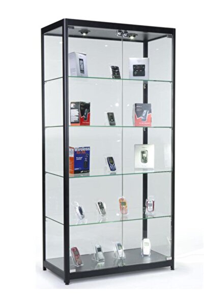 TK WOOD CRAFTS Camlı Vitrin - Camlı Dolap - Camlı Koleksiyon Vitrini - Cam Ra...