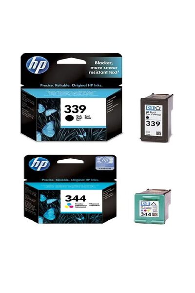 HP 339 Siyah Ve Hp 344 Renkli Kartuş İkili