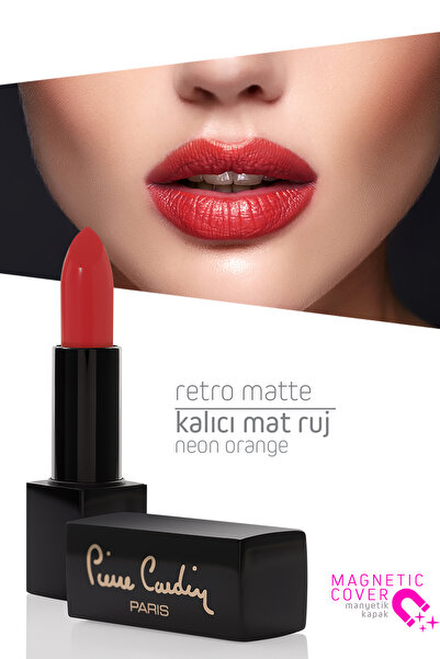 Pierre Cardin Neon Orange Retro Matte Lipstick - 148