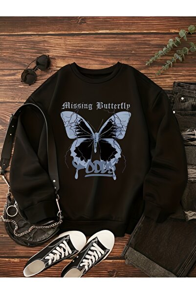 MODAVİBE Φούτερ από ύφασμα με μείγμα βαμβακιού και πολυεστέρα, με 2 κλωστές κ...