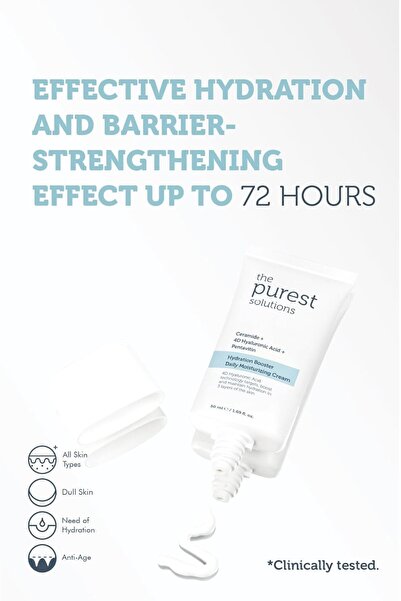 The Purest Solutions The Purest Solutions Hydration Booster Daily Moisturizing Cream - Ceramide + 4D Hyaluronic Acid + Pe