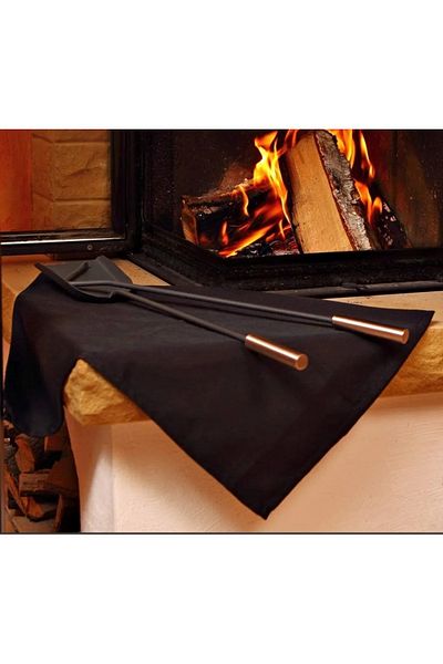 Firemat Black Edition Feuerfeste Unterlage 60x70cm| Hitzeschutzmatte