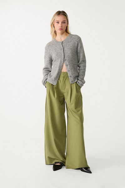 Stradivarius Super wide-leg adjustable trousers