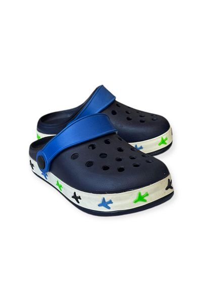 AkınalBella Akinabella Boys Navy Blue Light Orthopedic Sole Beach Sea Daily Slippers