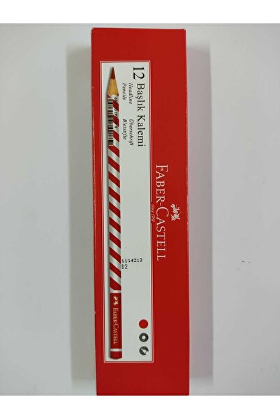 Faber Castell Faber-castel Kırmızı Başlık Kalemi 12'li yıldız desen