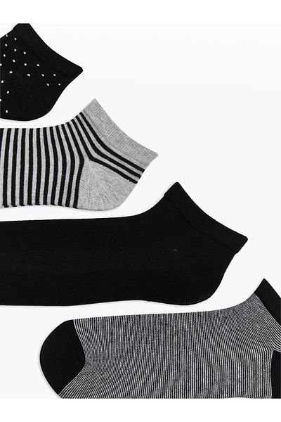 LC Waikiki Set mit 7 gemusterten Booties-Socken für Herren