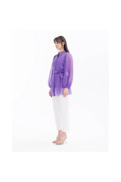 SEÇİL New Selçil Women's Shirt with Stone Detail - Inner Blouse 10002412710001