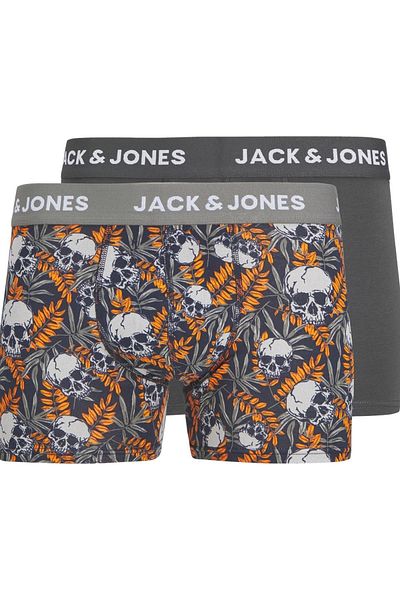 Jack & Jones JACHUGO SKULLS - Πακέτο 2 μαύρων μπαούλων 12266166