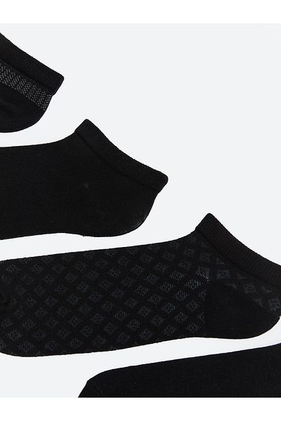 LC Waikiki Set mit 7 gemusterten Booties-Socken für Herren