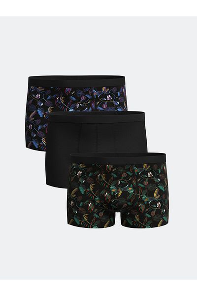 LC Waikiki Standardní 3dílné bavlněné flexibilní pánské boxerky