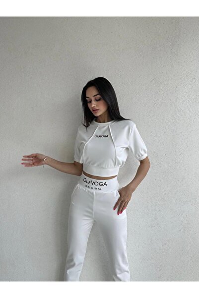 Mooi Butik Set trening OLAVOGA 7443 - Alb