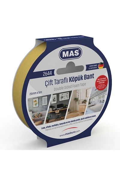 Mas Double Sided Foam Tape 25 Mm X 5 M 2644