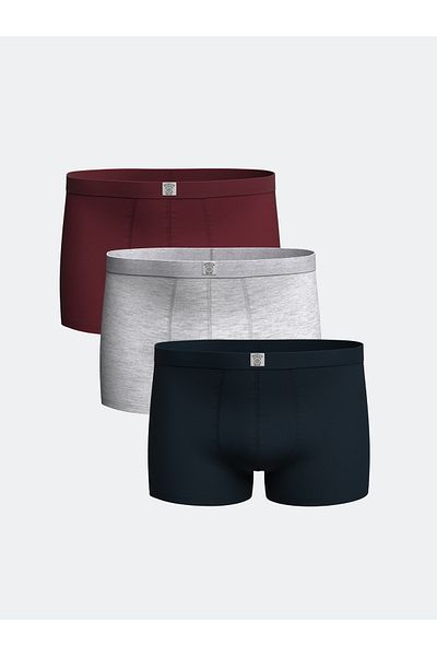 LC Waikiki Standard Fit Cotton Flexible Ανδρικό Boxer 3 τεμαχίων