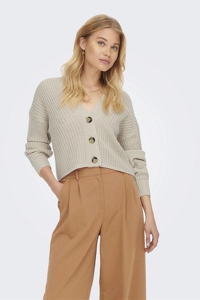 ONLY Onlcarol Nice L/S Cardigan Knt Noos 15211521   Cream