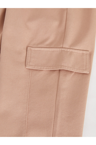 LC Waikiki Beli Lastikli Basic Gabardin Kız Çocuk Pantolon