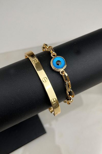Modex Double Cuff Combination Bracelet