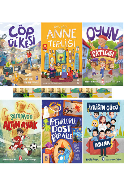 Timaş Çocuk 2.3. Sınıf- Anne Terliği, Renklerle Dost Bir Aile, Çöp Ülkesi (6K...