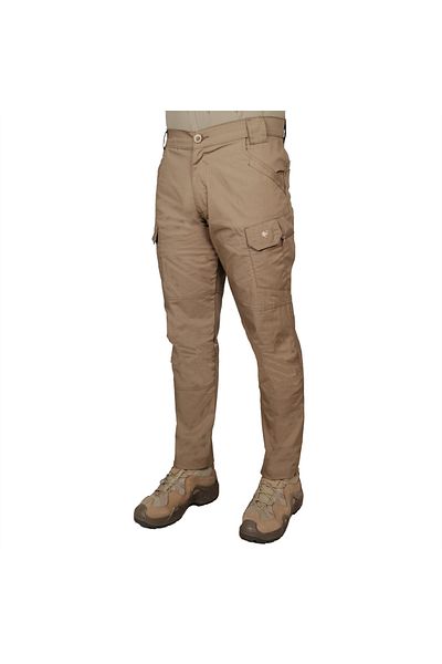 Wolftrap Tactical Παντελόνι Tactical με 10 τσέπες Μπεζ ύφασμα Ripstop